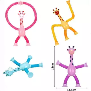 JoyToys ของเล่นเด็ก แบบยืดหดได้ ของเล่นบีบอัดรูปยีราฟ