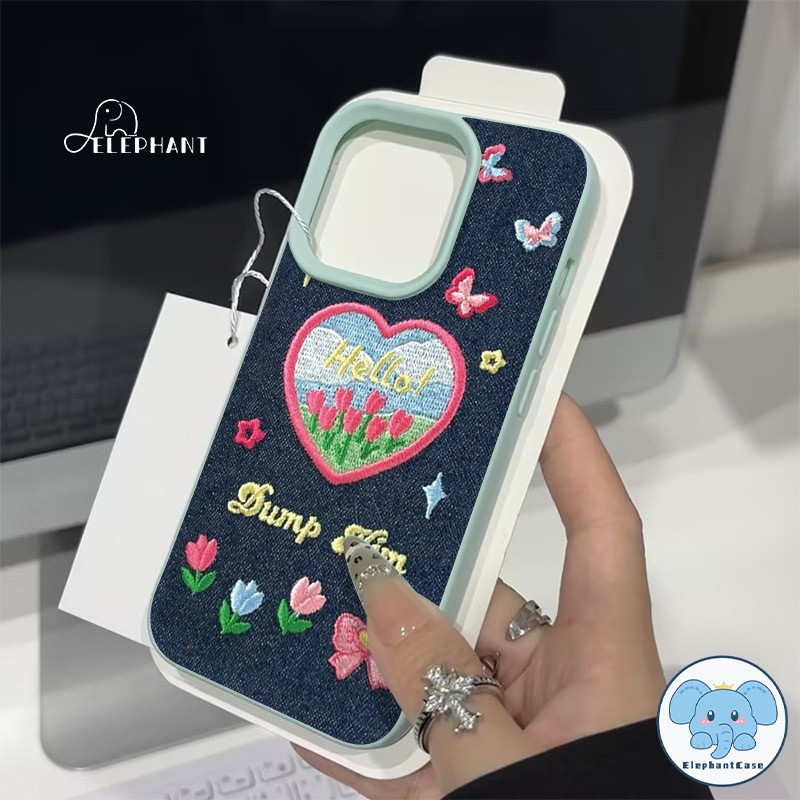 เคสหนัง ลายทิวลิปปัก หัวใจ ผีเสื้อSamsung A06 A07 A15 A16 S23 S24 S25 Ultra S24FE A34 A36 A35 A17 A26 A56 A54 A55 A05S