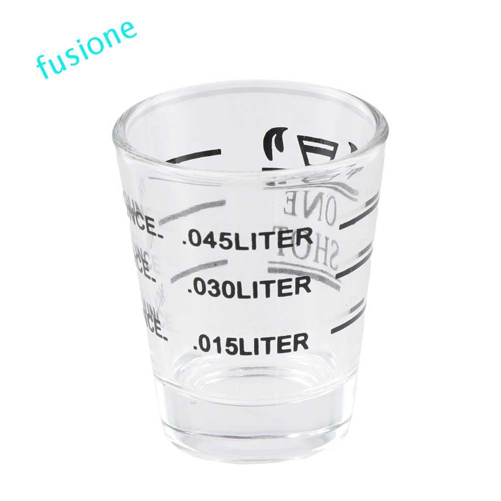 FUSIONEDGE Jigger Coffee with Scale Espresso 1.5oz/45ml แก้วช็อต
