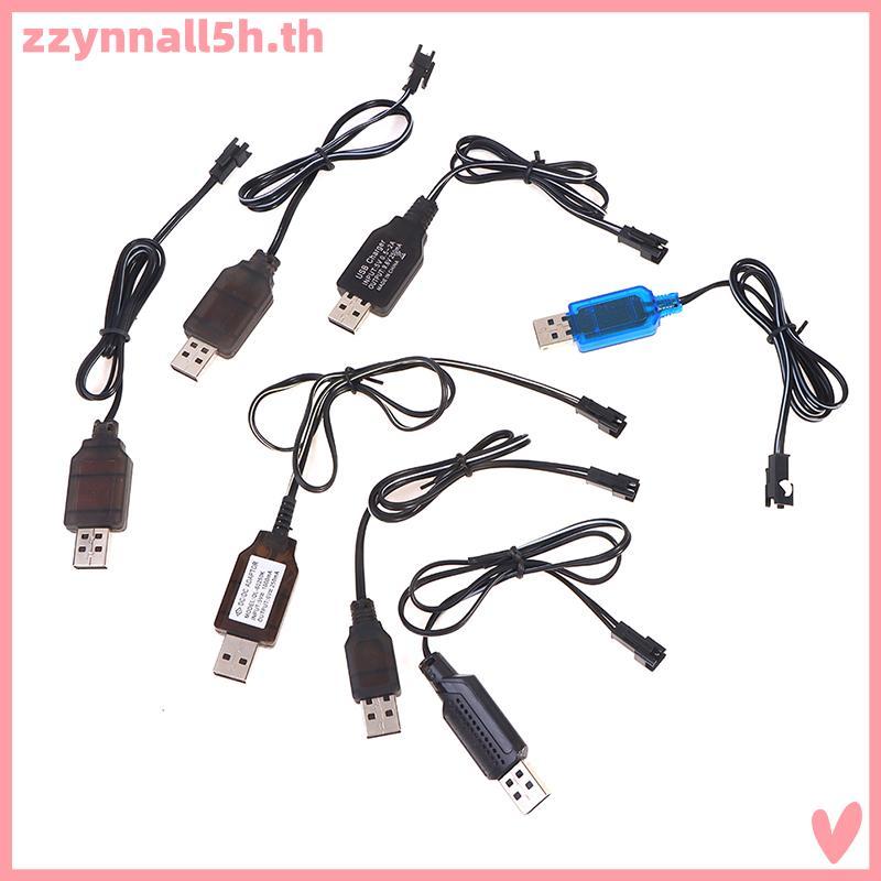 Zzynnall5h 3.6-9.6V 250mA NiMh/NiCd Battery สายชาร์จ USB SM 2P Forward Plug .