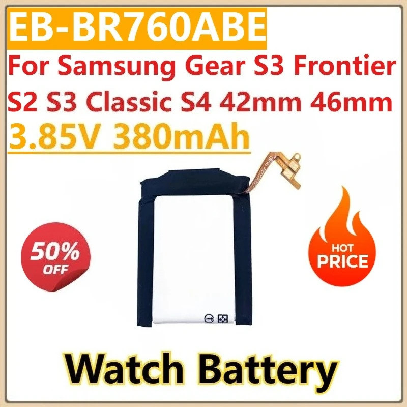 ใหม่ 3.8V แบตเตอรี่สําหรับ Samsung Gear S3 Frontier S2 S3 Classic S4 42 มม.46 มม.SM-R805 SM-R765 SM-