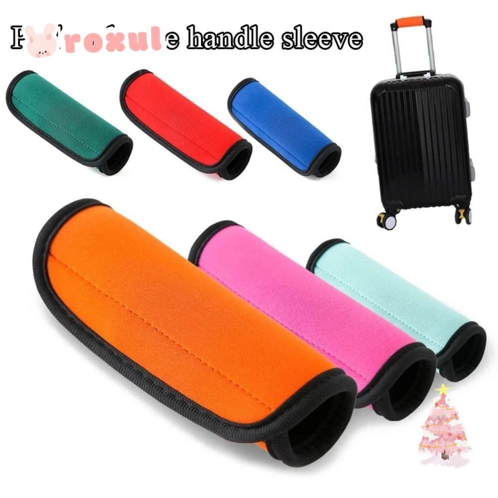 ROXUL ผ้าพันจับกระเป๋าเดินทาง,ปลอกจับนุ่มกระเป๋าเดินทาง,สบาย Neoprene สีทึบกระเป๋าเดินทางจับ Identifier Travel