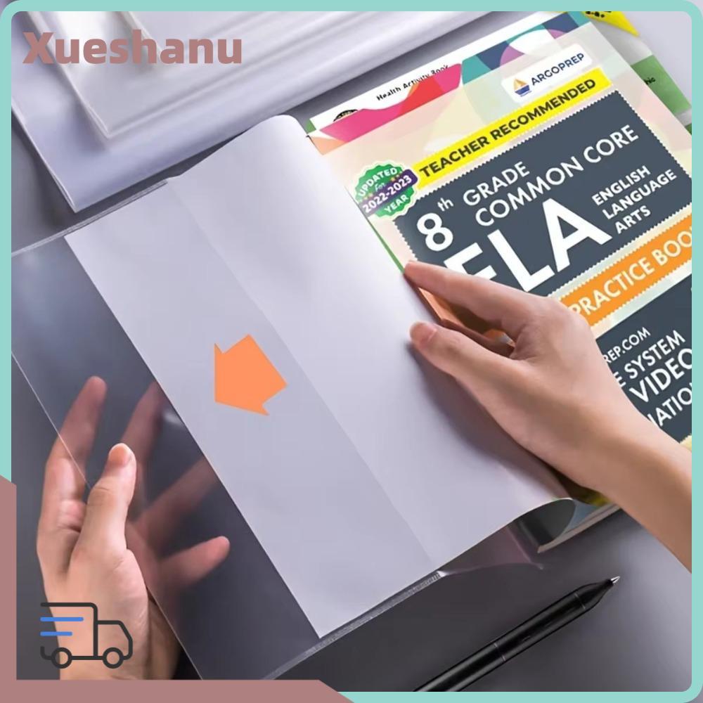 10PCS โปร่งใสปกหนังสือ A4 16K A5 Self Adhesive ปิดปกหนังสือพลาสติก สวมใส่หนังสือกันน้ํา PVC ฝาครอบป้องกัน
