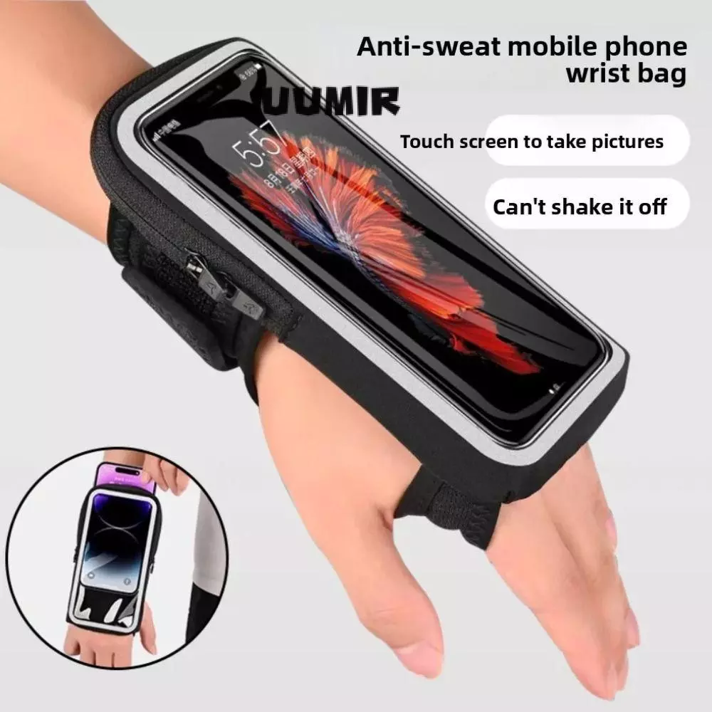 UUMIR Forearm Armbands, ที่วางโทรศัพท์สายรัดข้อมือกันน้ํากันเหงื่อ,ปลอกแขนวิ่งสายรัดความจุขนาดใหญ่แบบพกพา