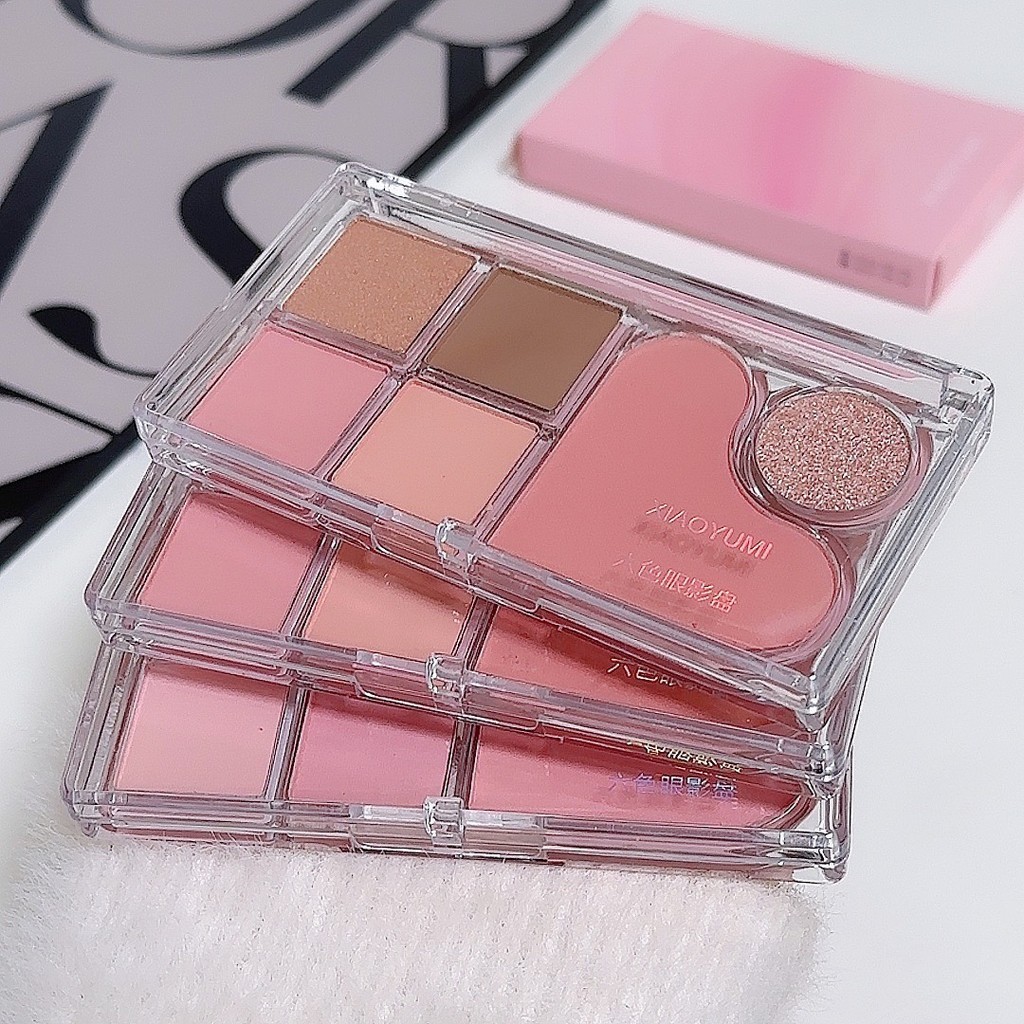 my-shop: พาเลตตา -บลัชออน+ไฮไลต์+เฉดดิ้ง จบในตลับเดียว พีชชมพู บ๊วยหวาน ยีนส์วินเทจ ครบทุกลุค ติดทนYM-1631