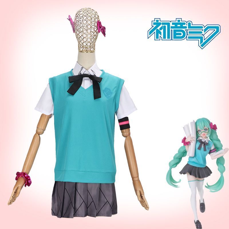 [สต๊อกพร้อมจัดส่งที่รวดเร็ว] Hatsune Miku cos เสื้อผ้า 16th Anniversary Hatsune cos เสื้อผ้า 16th An