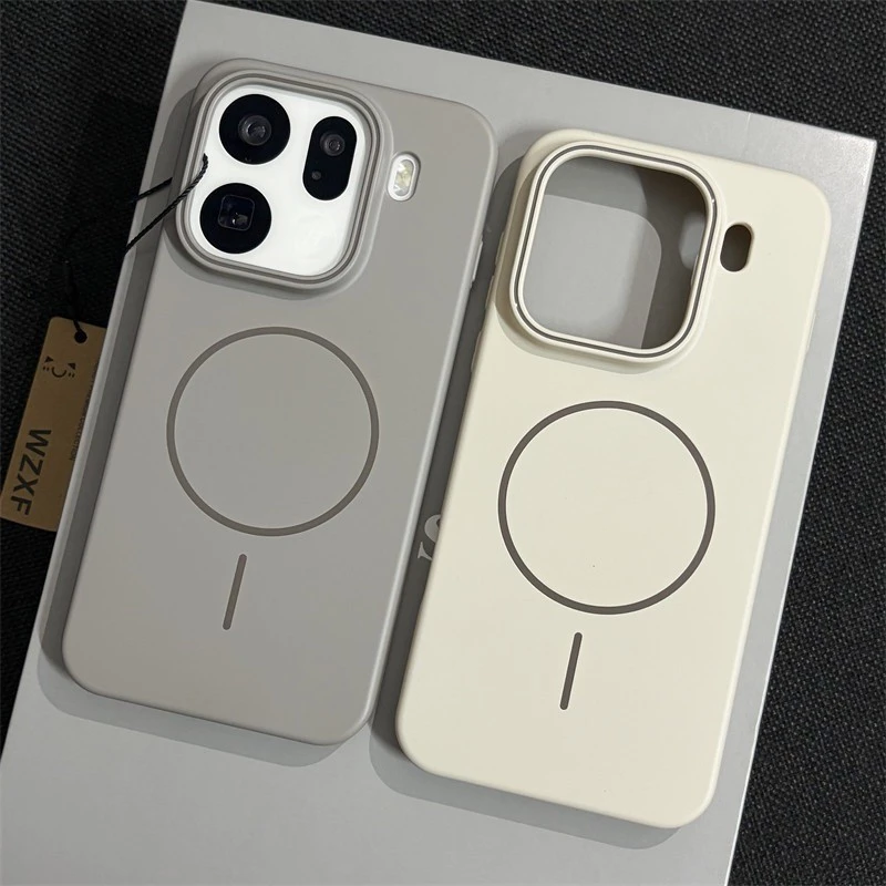 ขายร้อนสําหรับ OPPO Find X9s X9 X8s X8 Pro/Ultra X8s Plus ผิวแม่เหล็กรู้สึกเคสโทรศัพท์บางเฉียบสไตล์เกาหลีสีลูกกวาดปกเดิม