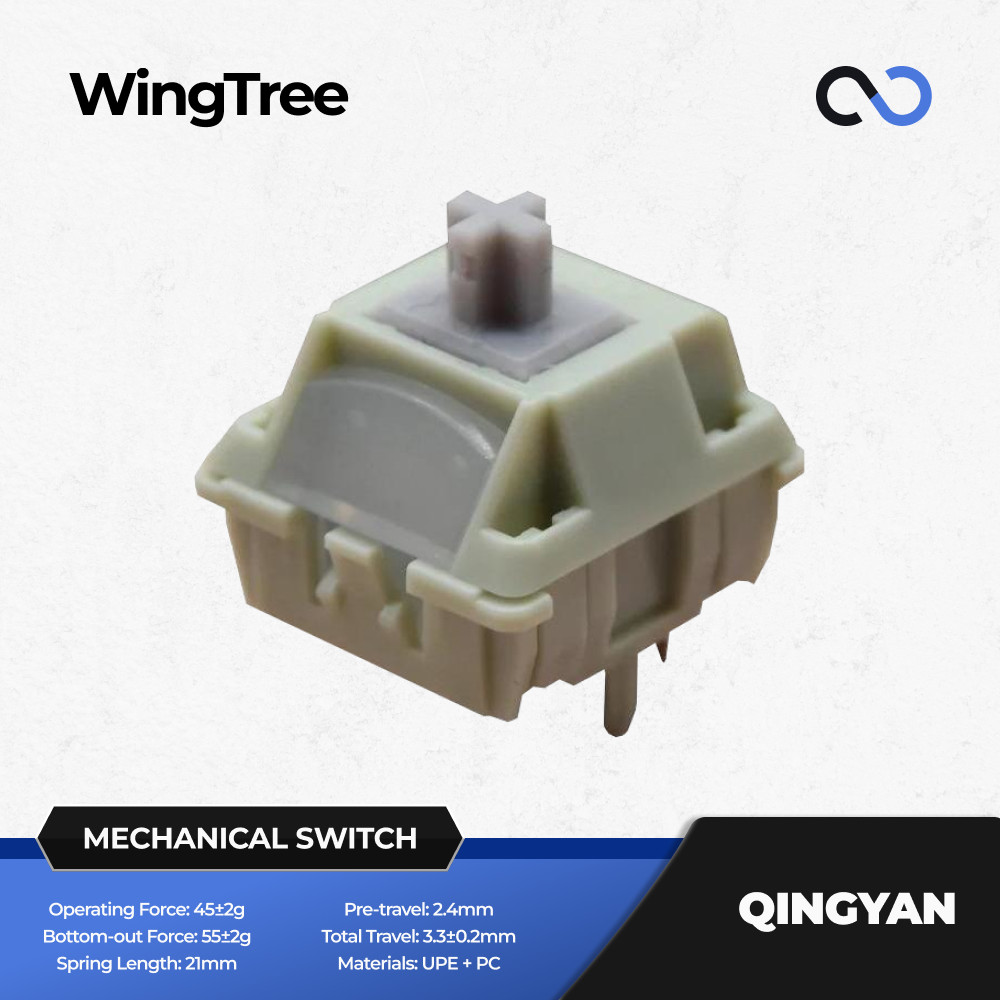 WingTree Qingyan Pre-ห้องนอนคีย์บอร์ด PCB Mount Switch โดย Ruben