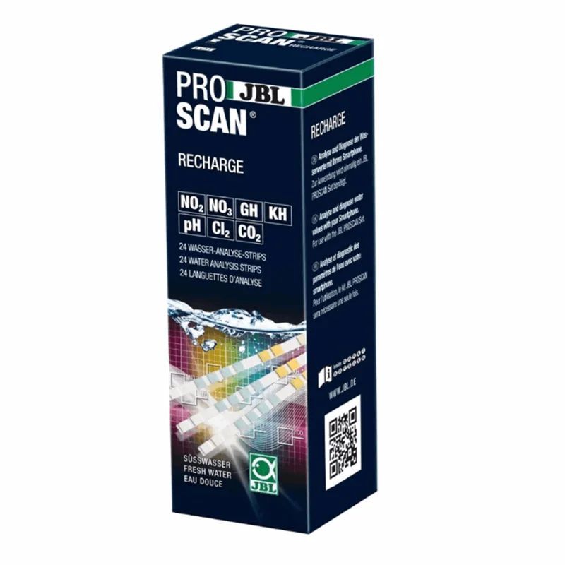JBL Proscan Aquarium Water Test Kit Strips PH GH KH NO2 NO3 Cl2 Co2 มูลค่ากระดาษคุณภาพน้ําจืดวัดปลาถ