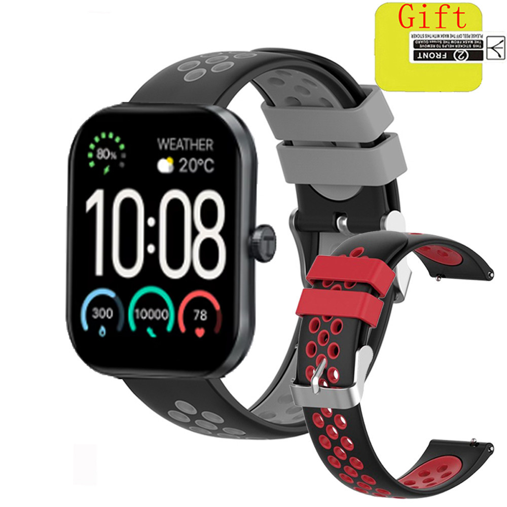 Haylou S6 smart watch สายนาฬิกาซิลิโคนสําหรับ Haylou S6 smart watch Band สร้อยข้อมือ Soprt สายรัดข้อ