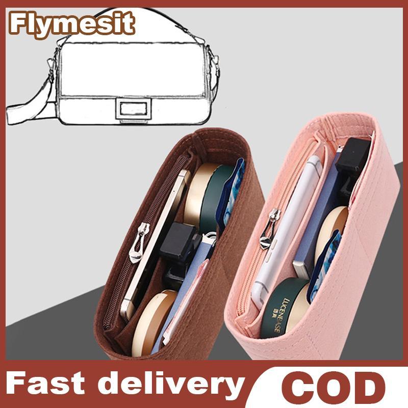 Flymesit Multi Poet กระเป๋าถือผู้หญิง จากผ้าfelt ขนาดใหญ่ 8 ช่อง สบายมือสำหรับการเดินทางและทำงาน
