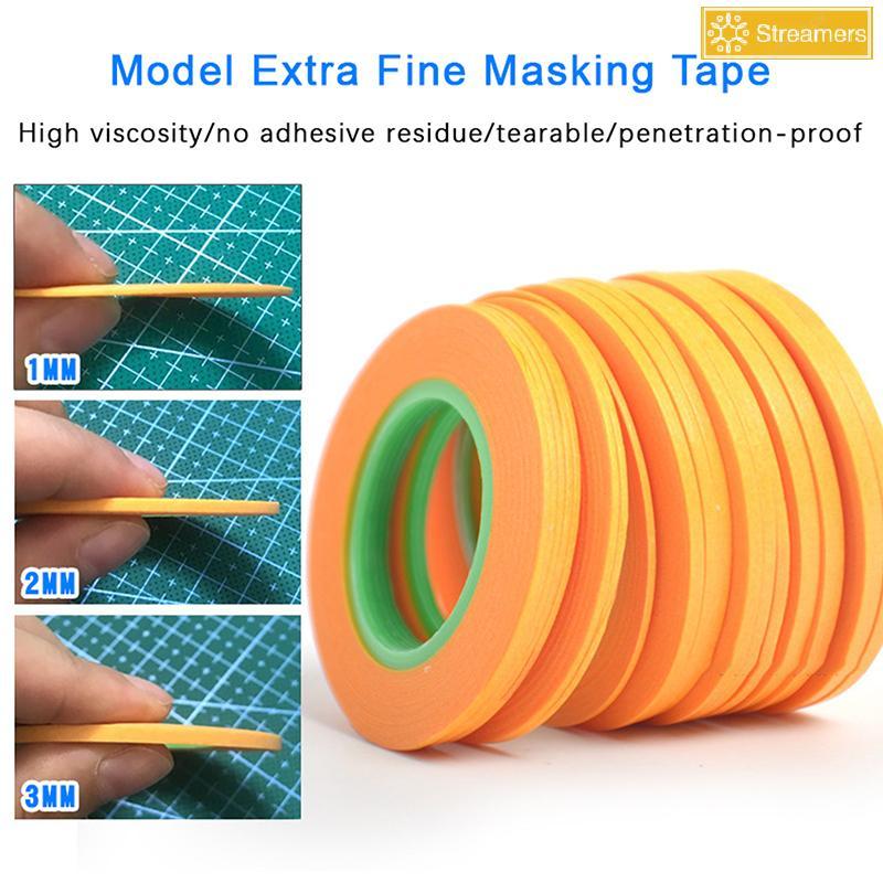 {Streamers} Special Masking Tape for Model Coloring Easy Peel Ultra Fine DIY Cover Tape Paint Mask for Hobby Model Craft Projects New
