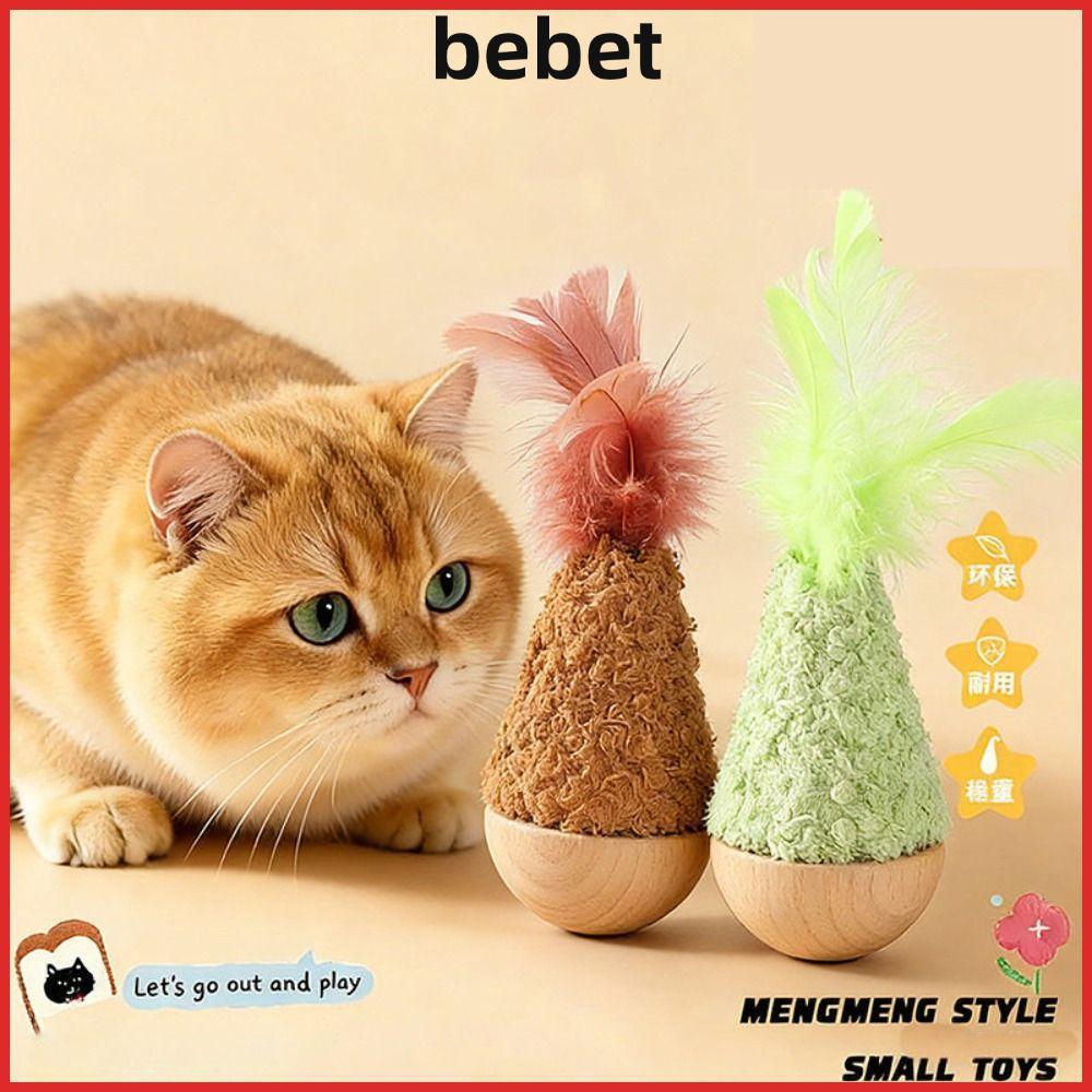 BEBET Tumbler Wobbler ของเล่น, Feather Wobbler Design Interactive ของเล่นแมว, Creative Bite-resistan