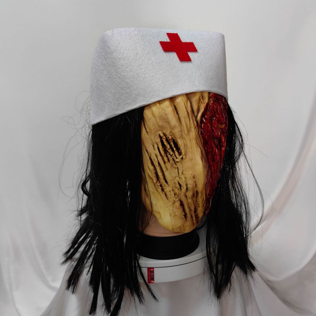 Silent Hill หน้ากากพยาบาล Halloween Latex Face Mask ภาพยนตร์ Prop หน้ากากเครื่องแต่งกาย Elegance และ