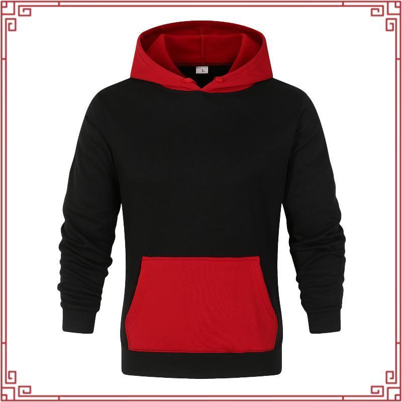 MERAH Hoodie Addict - Pullover Hoodie Streetwear Edition Black x Red