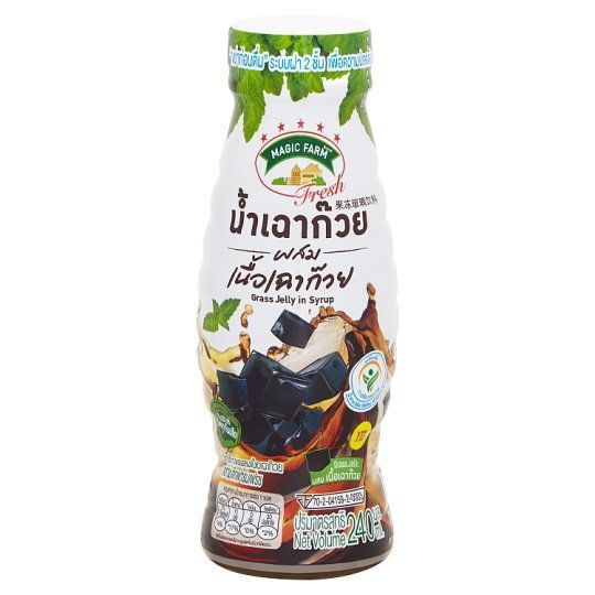 [สินค้าส่งด่วน] เมจิกฟาร์มเฟรชน้ำเฉาก๊วยผสมเฉาก๊วย240มล. MGFF-GRASS JELLY IN SYRUP 240ML