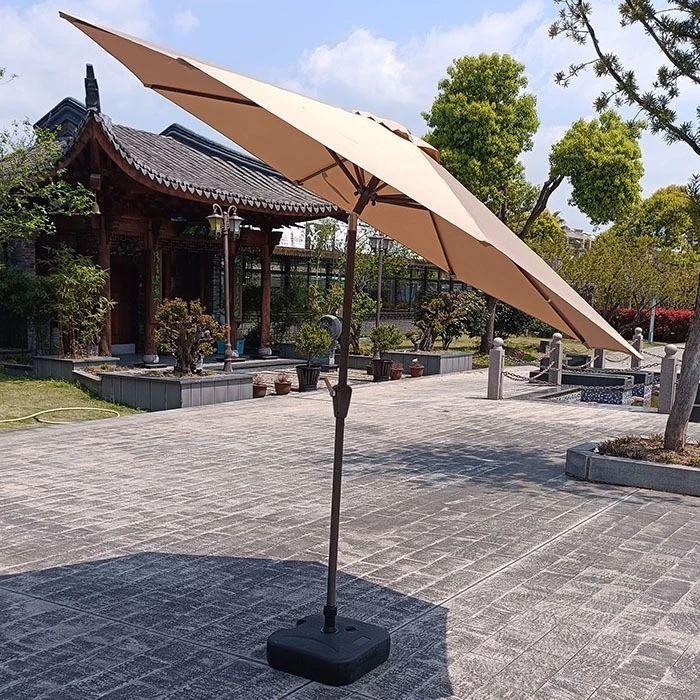 ร่มสนามม่านบังแดดแบบปรับระดับได้ ร่มกลางแจ้งสำหรับลานบ้านและระเบียง