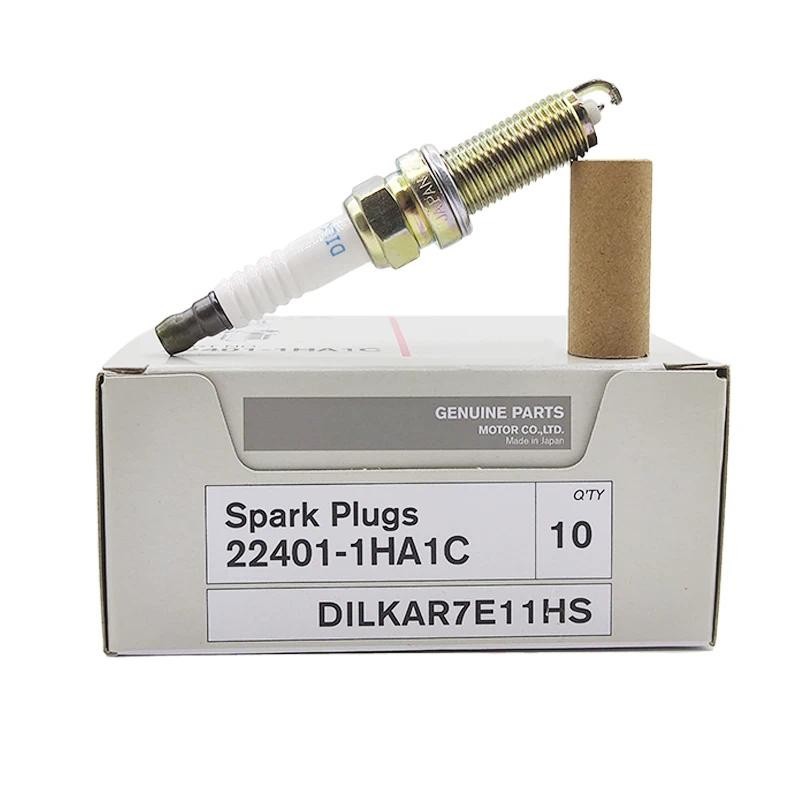 4PCS 22401-1HA1C หัวเทียนคุณภาพสูงสําหรับเทียนรถยนต์ NISSAN 224011HA1C DILKAR7E11HS 22401 1HA1C