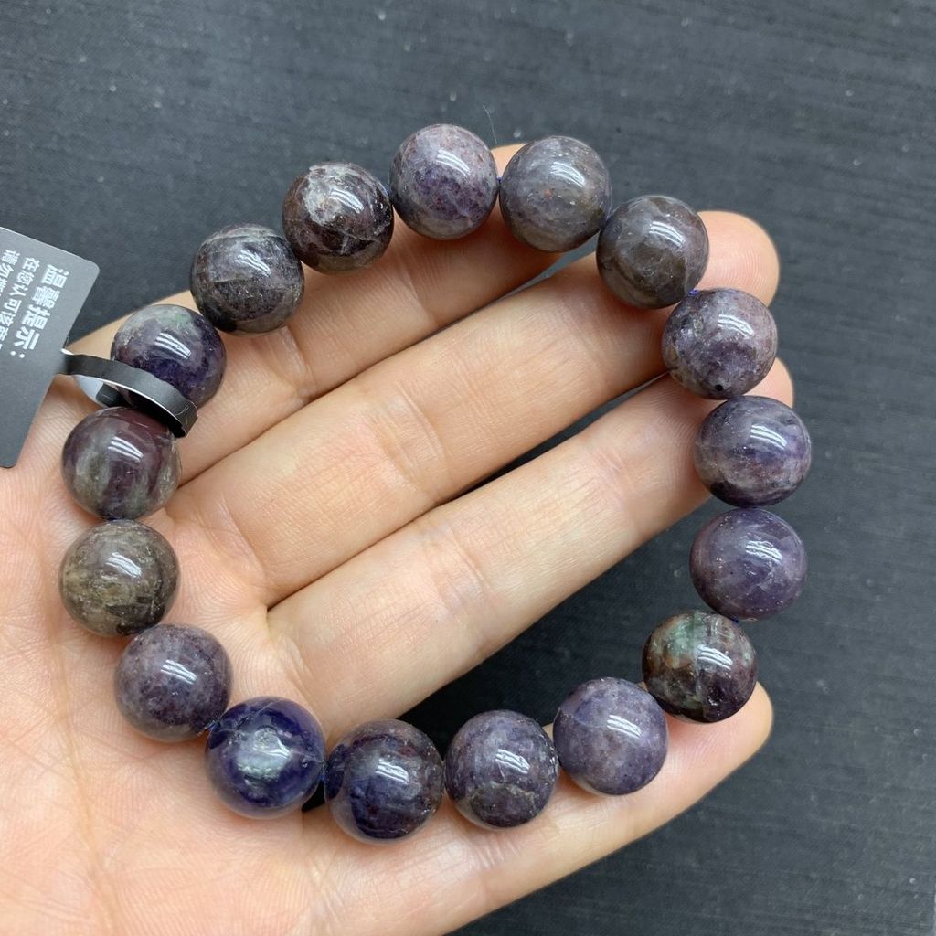 [หยกธรรมชาติ] สร้อยข้อมือ Iolite ธรรมชาติผู้หญิง Blood Drop Iolite Aquamarine แฟชั่น All-Match สนับส