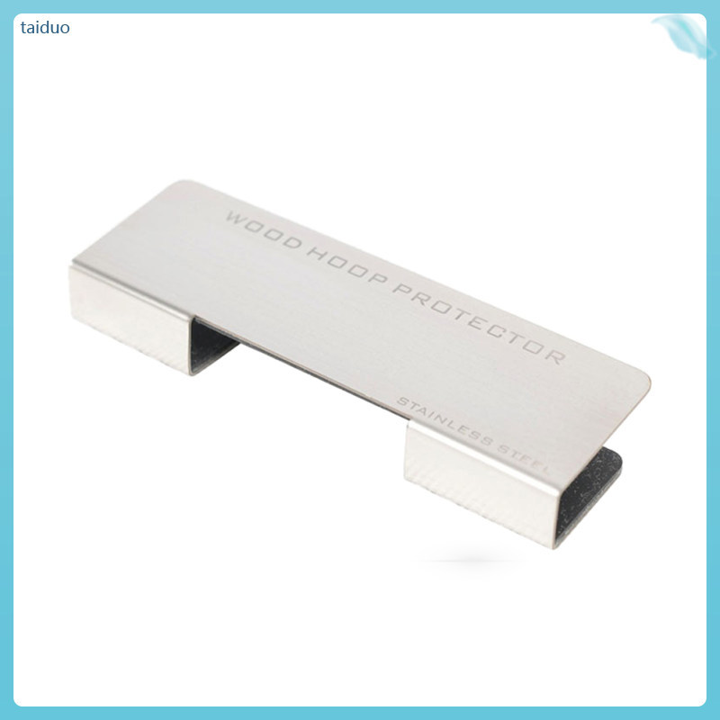 Silver Drum Hoops Protector Metal Clamp Drum Tone Control Damper พร้อม Anti-Layer taiduo