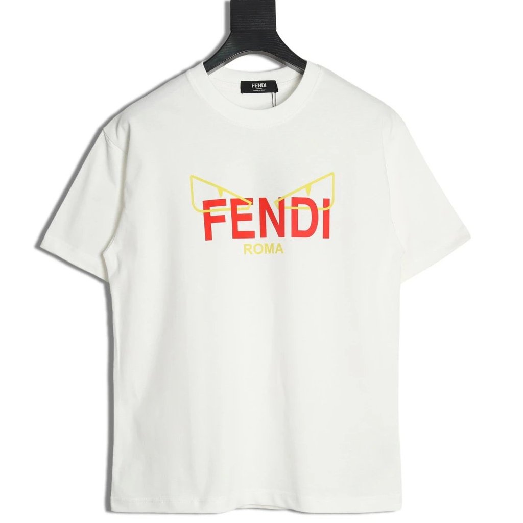 เสื้อยืดแขนสั้น Fendi Fendi 25SS Yellow Eyes