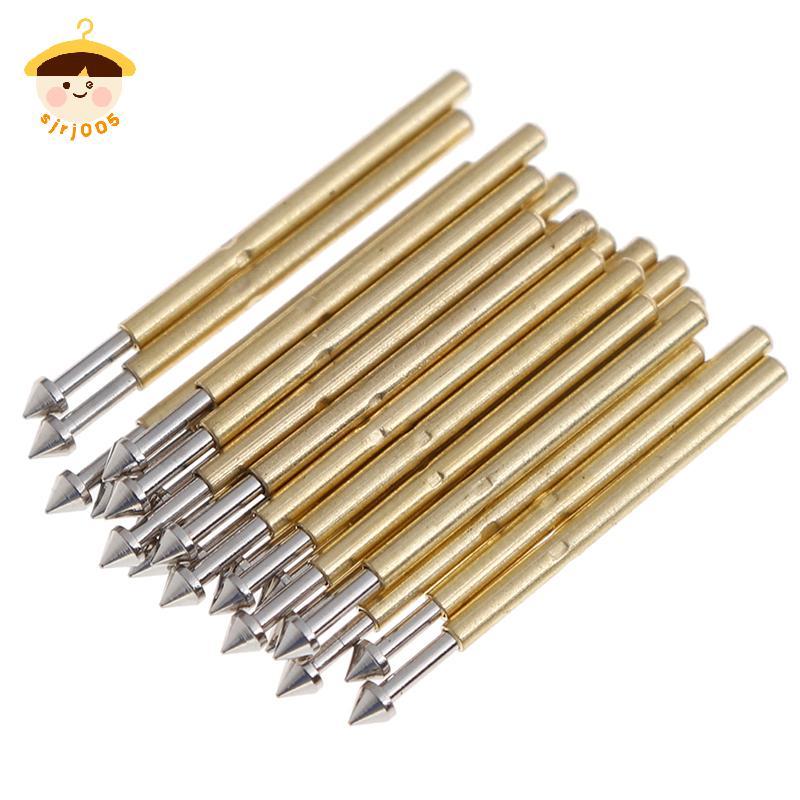 〔8C05〕 100 ชิ้น P75-E2/E3 ฤดูใบไม้ผลิ test probe pogo pin 1.3/1.5 มม.หัวทรงกรวย 1.0 มม. ปลอกนิ้ว 〔8C