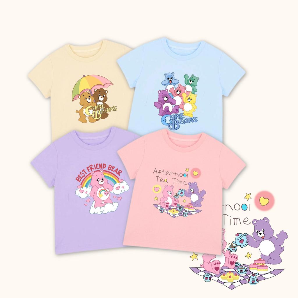 [COD]PRINCESS KESLI เสื้อยืดสีฟ้า เสื้อยืดเด็กผู้หญิง ลายการ์ตูน เสื้อผ้าสาวๆ แท้ แขนสั้น 4 สี วันแม่  1-12 ปี+New เสื้อ