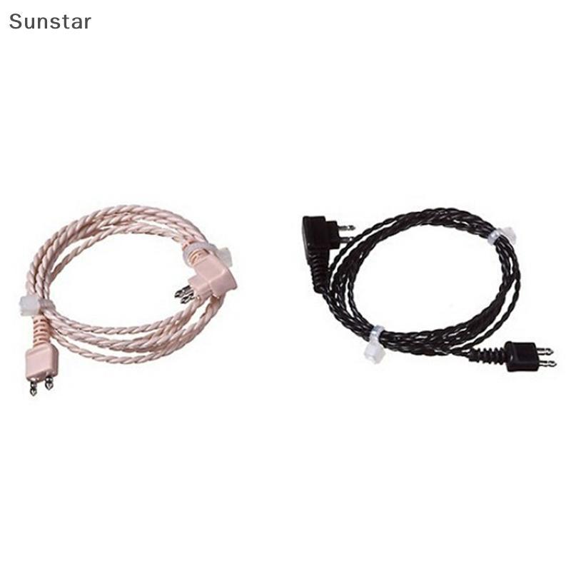 Sunstar สายเคเบิล 2 พินมาตรฐาน 1 ชิ้นสําหรับเครื่องช่วยฟังสายไฟรับสัญญาณ Nice