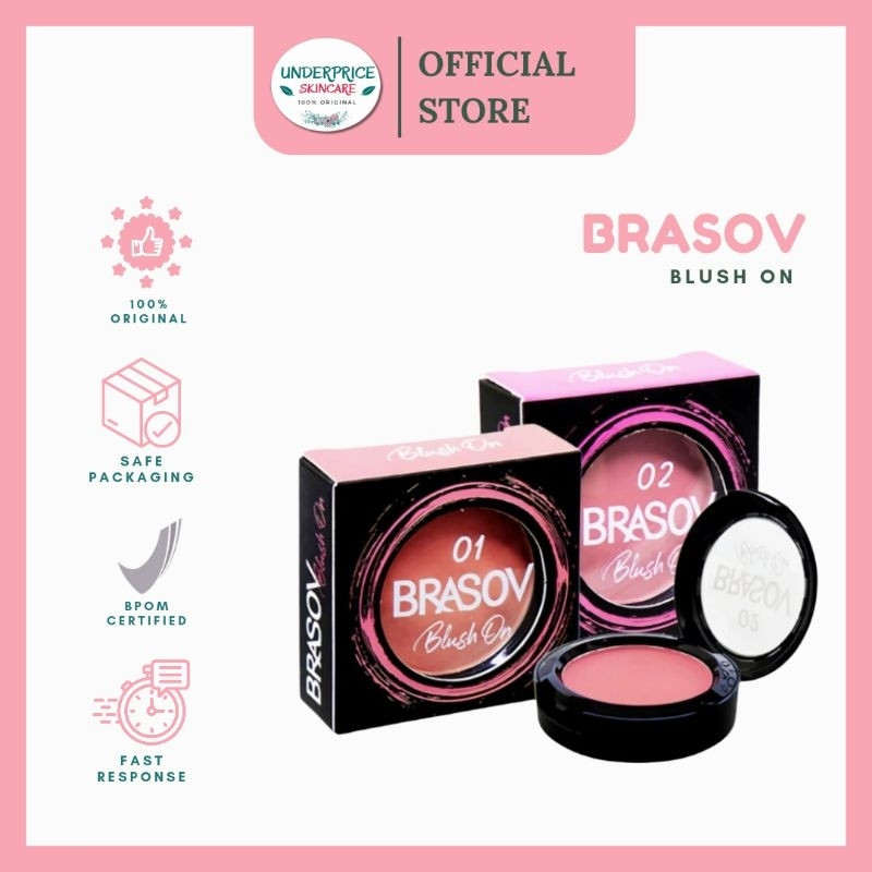 BRASOV Blush On Pigmented Lip Blush BPOM XX-CT Blush On Powder