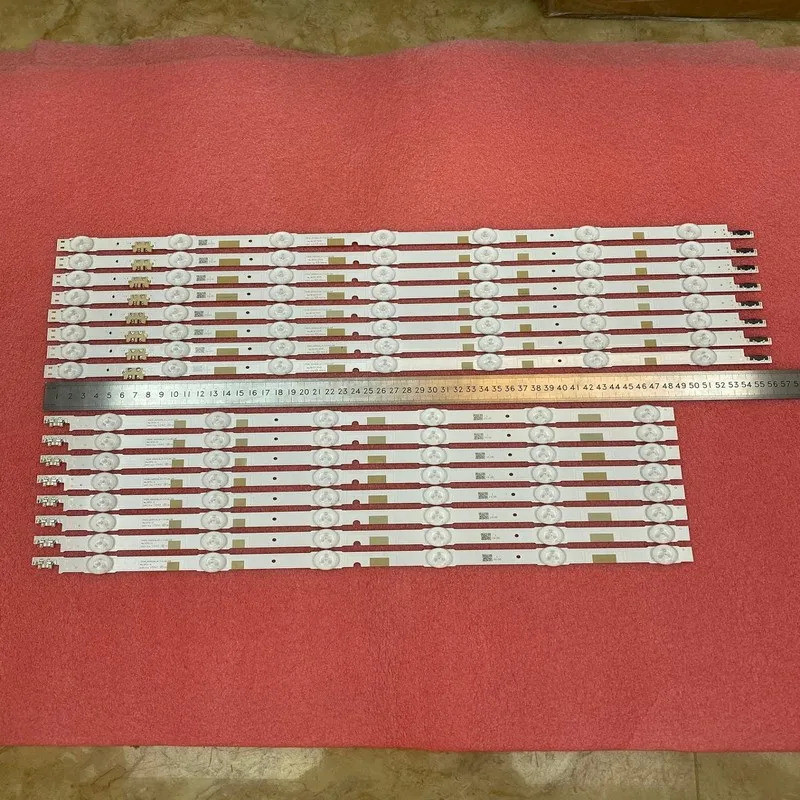 16 ชิ้น/เซ็ต LED backlight strip สําหรับ Samsung UE50JU6800 UE50JU6850 UE50JU6800K UE50JU6850 BN96-3