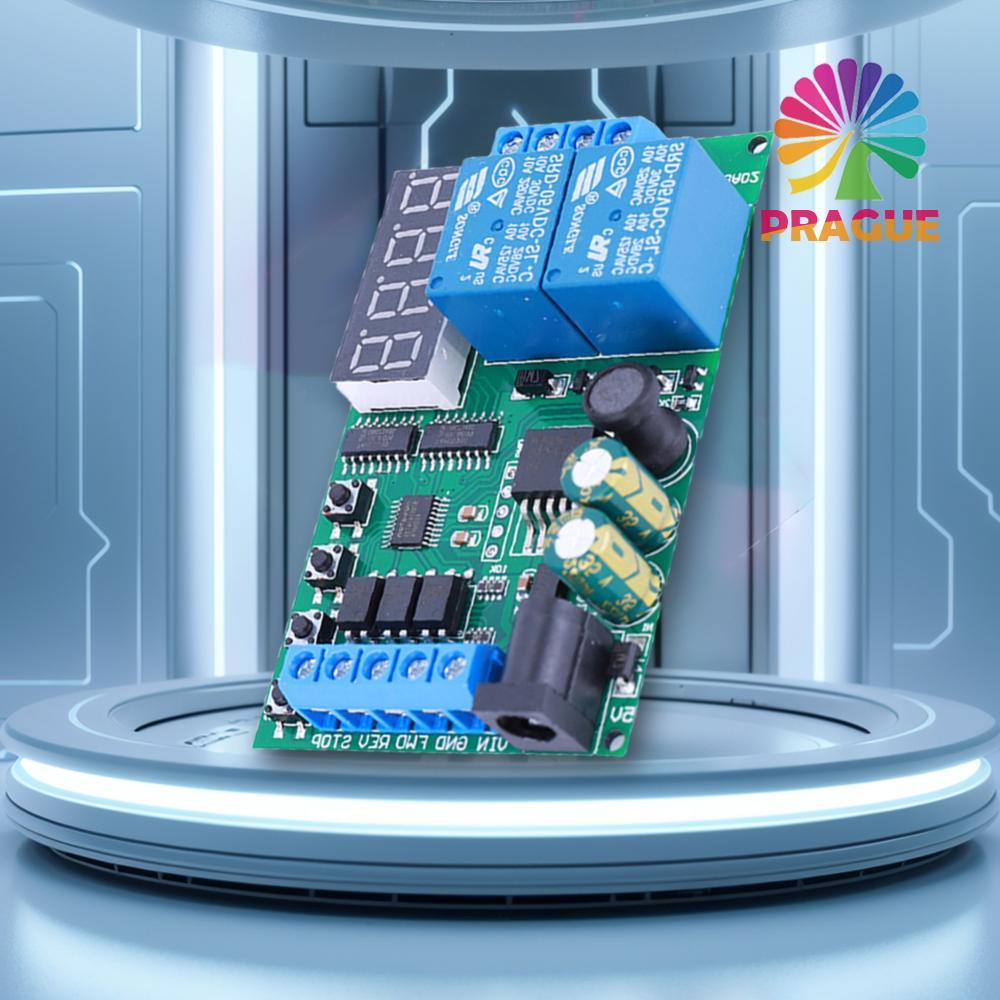 DC 5-24V AC DC มอเตอร์ Reversible Controller Driver Board 0.1s-9999min ปรับสวิทช์ควบคุมเวลาไปข้างหน้