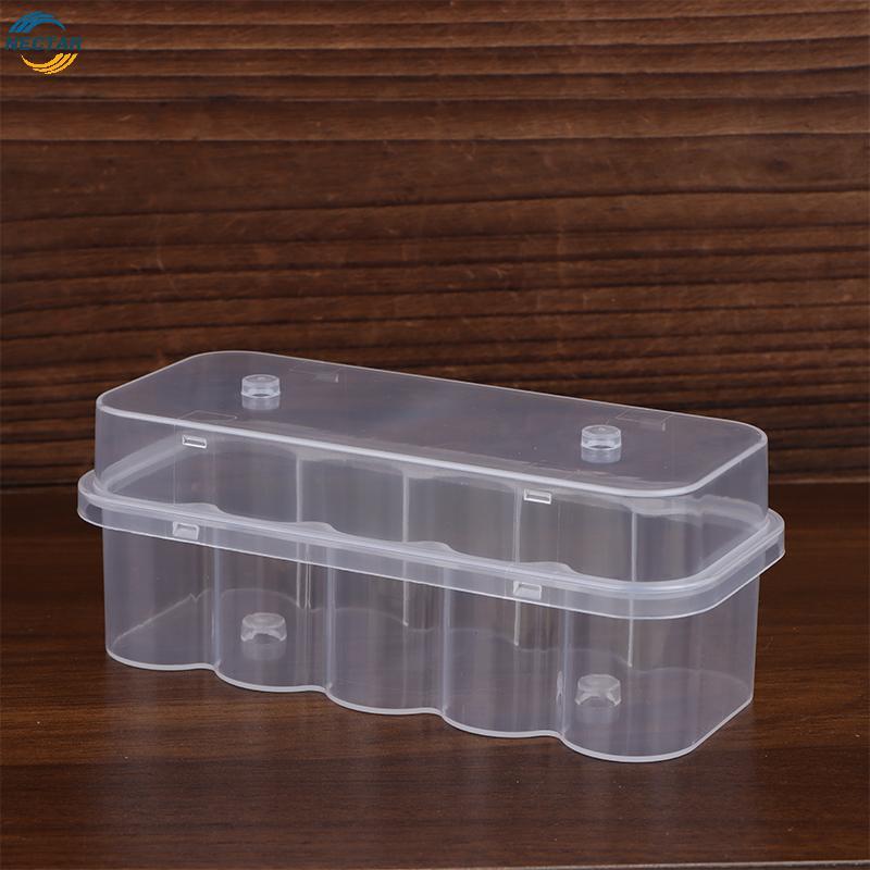 TAR Clear Lab Vial Storage Case 5 ชิ้น 7ML 10ML 10Slot พลาสติก Microtube Organizer สําหรับการศึกษา L