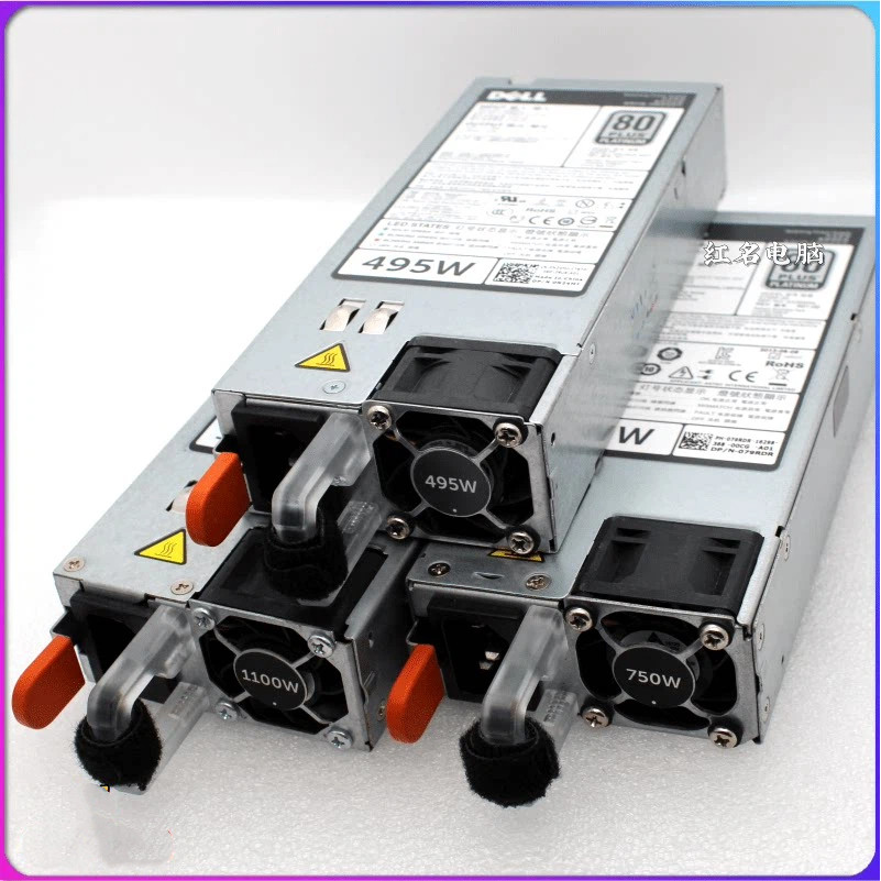 DELL DELL Server 12V 495W/750W/1100W/R620/720/82 Reddant Hot Plug Power Supply