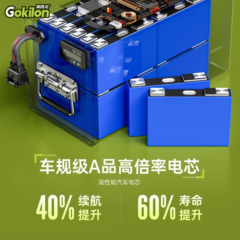 Gaokailong แบต LiFePO4 72V60Ah 72V60V20Ah ความจุสูง สำหรับรถไฟฟ้า แบต CATL
