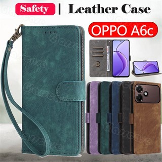 OPPO A6c 2026 สําหรับ OPPO A6c A6s A6 A6x A6t A6tPro A6Pro OPPOA6c OPPOA6s 4G 5G Flip หนังเคสโทรศัพท์กันกระแทกป้องกันกรณีช่องใส่การ์ดฝาครอบด้านหลังกระเป๋าสตางค์