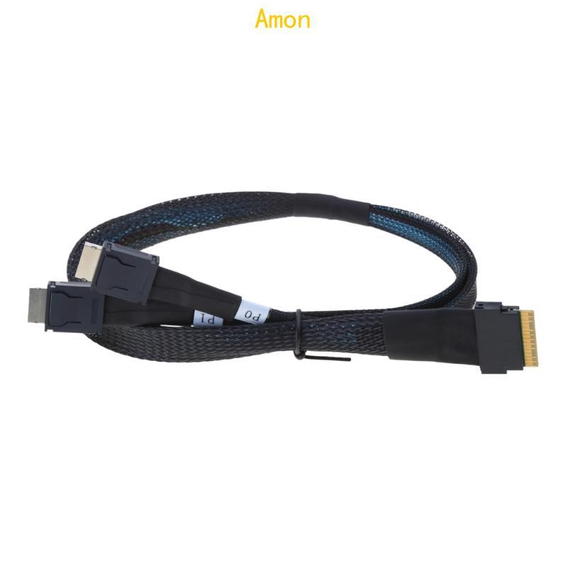 Amon SlimSAS SFF-8654 8i 8X ถึง Oculink SFF-8611 4X 4ix2 สําหรับ Fast Data Transfer