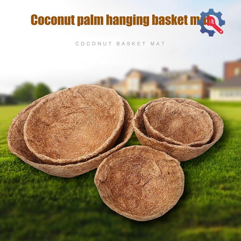 [GEX] เส้นใยมะพร้าวธรรมชาติซับ Thi Coconut Liners สําหรับพืชสวนรอบแขวนตะกร้าปลูก Liners เปลี่ยน Line