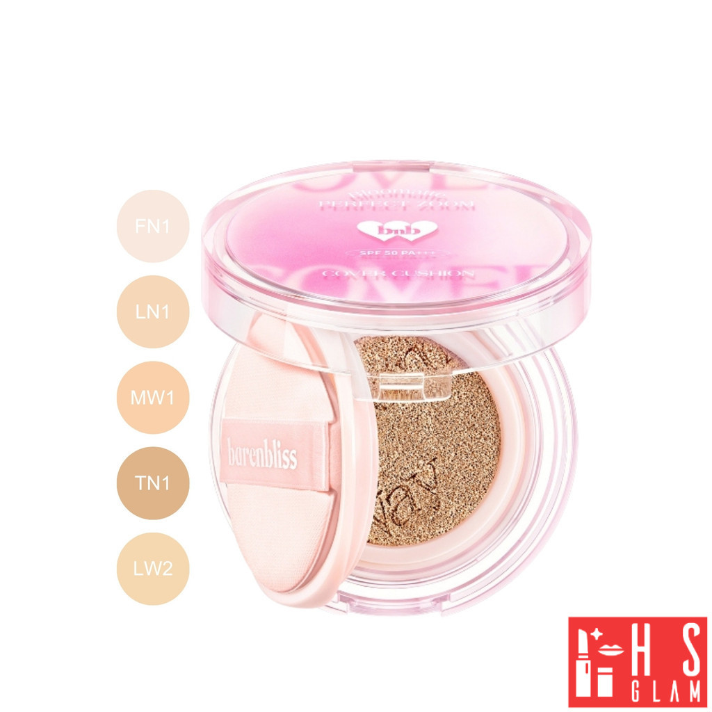 bnb barenbliss Bloomatte Perfect Zoom Cover Cushion คุชชั่น เนื้อบางเบา ปกปิดดี กันน้ำ คุมมันยาวนาน