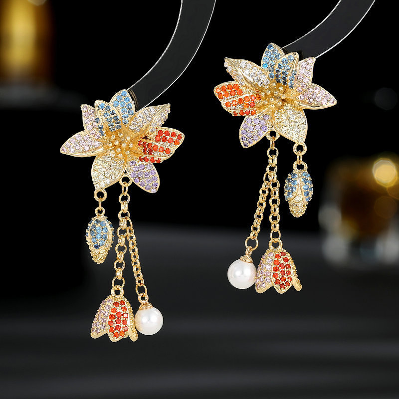 ต่างหูเพชร.swarovskiฝังในเงินสเตอร์ลิง 925 สำหรับสุภาพสตรี