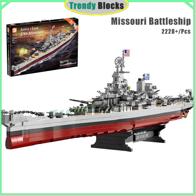 USS Missouri,Missouri Battleship,Building Blocks เด็กของเล่นเพื่อการศึกษาผู้ใหญ่ของขวัญเด็ก,FC4203