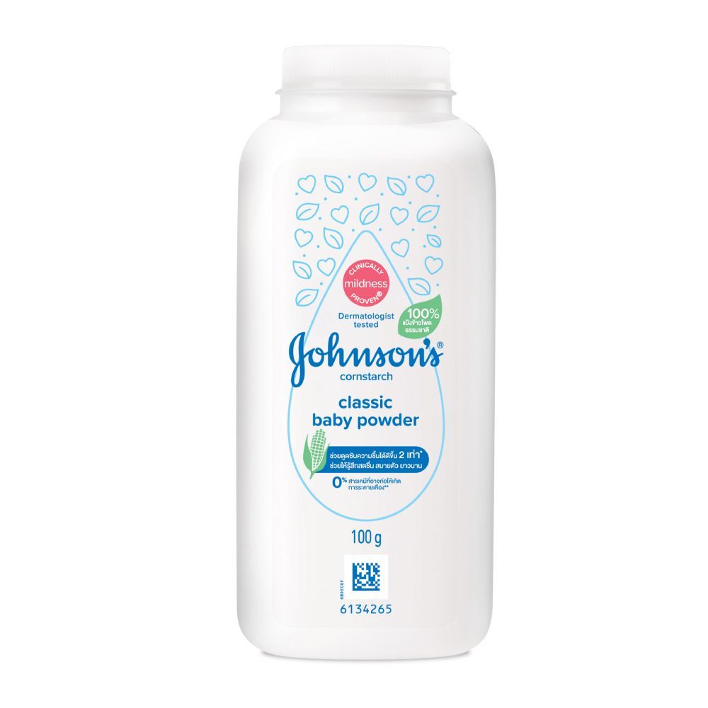 [สินค้าส่งด่วน] จอห์นสันแป้งเด็กคอร์นสตาร์ช คลาสสิค 100ก JOHNSON BABY CORNSTARCH CLASSIC 1000G