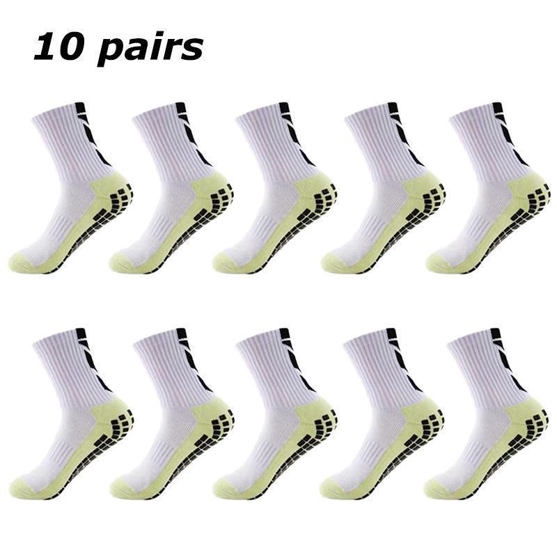 แพ็ค 10 คู่ (พร้อมส่งจากกทม.) ถุงเท้าฟุตบอลกันลื่น รูปที่ 2