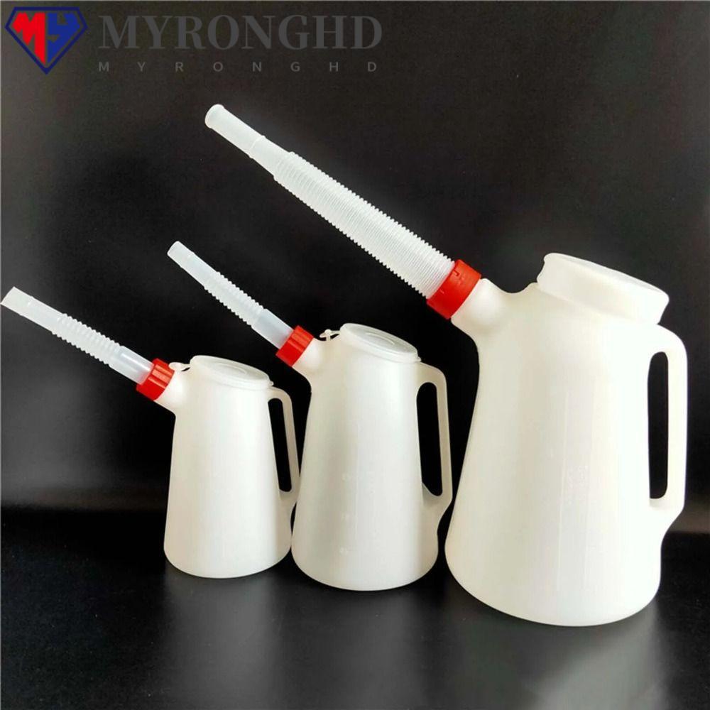 Myronghd เหยือกตวงน้ํามัน, 1.2/2/3/4/5 Litre พร้อมเทพวยภาชนะ Oiler, หม้อน้ํามันพลาสติกอเนกประสงค์สําหรับรถยนต์รถจักรยานยนต์