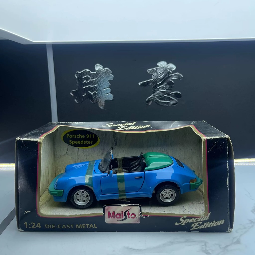 [สต๊อกพร้อม หากคุณมีคําถามใด ๆ ติดต่อ] Meritor Maisto 1: 24 Porsche 911 Speedst