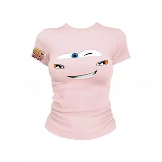 เสื้อยืดลำลองสำหรับผู้หญิงสไตล์อเมริกัน ดีไซน์เรียบง่าย พิมพ์ลายหน้ายิ้มสุดน่ารัก ทรงเข้ารูป คอกลม แขนสั้น ทำจากผ้าฝ้าย