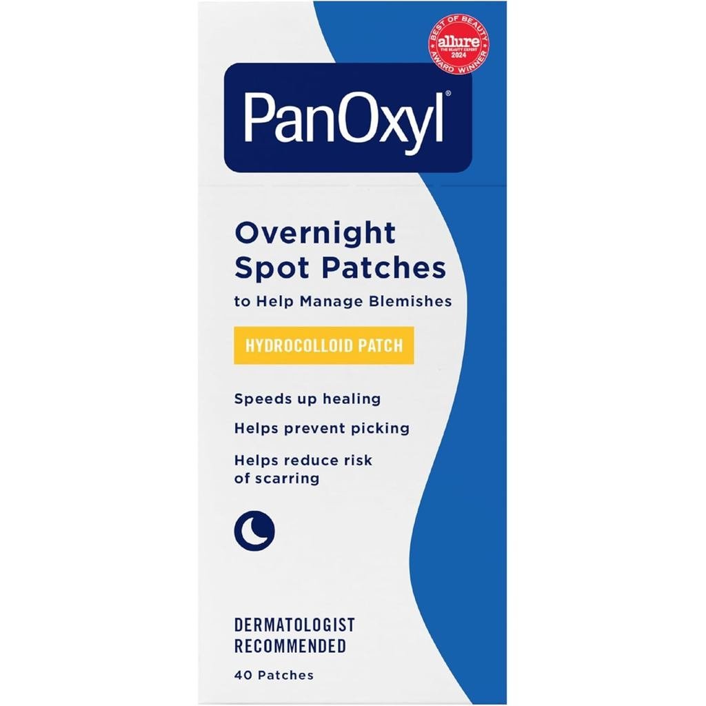 PanOxylPM แผ่นแปะสิวกลางคืน เทคโนโลยีคอลลอยด์น้ําขั้นสูง ปราศจากน้ําหอม 40 ชิ้น 1C9E