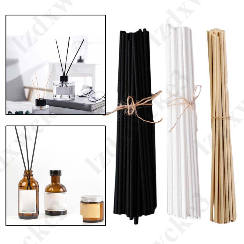 [Lzdxwcke3] 100 ชิ้น Reed Diffuser Wands Fiber Reed Diffuser Wands 3 มม. 8 นิ้ว Reed Diffuser เปลี่ย