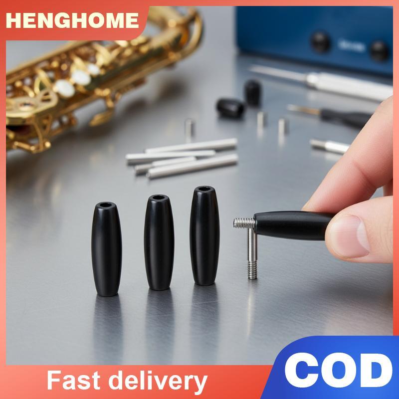 [HENGHOME] Alto Tenor Saxophone 10 ชิ้นชุดซ่อม Bakelite Shaft พร้อม Rod Screwprehensive Parts สําหรับซ่อมเครื่องมือนอกสถานที่ [COD]