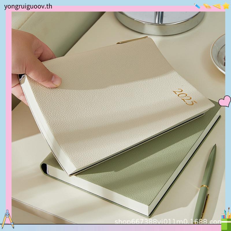 สมุดบันทึก weekly planner planner 2025 2025 หนังสือกําหนดหนึ่งหน้าวันวางแผนงานรายวันการจัดการเวลามูล