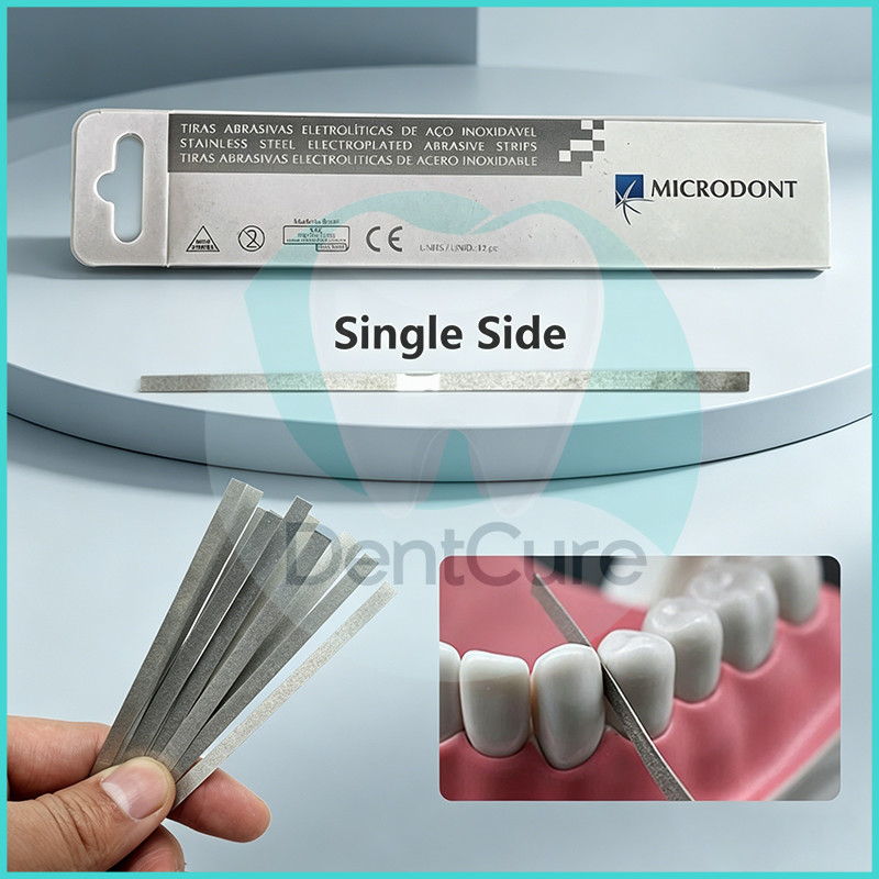 12 ชิ้น แถบโลหะขัดฟัน (Dental Metal Polishing Stick) - พื้นผิวขัดด้านเดียว กว้าง 4 มม. สําหรบทันตกรรม คณภาพสง